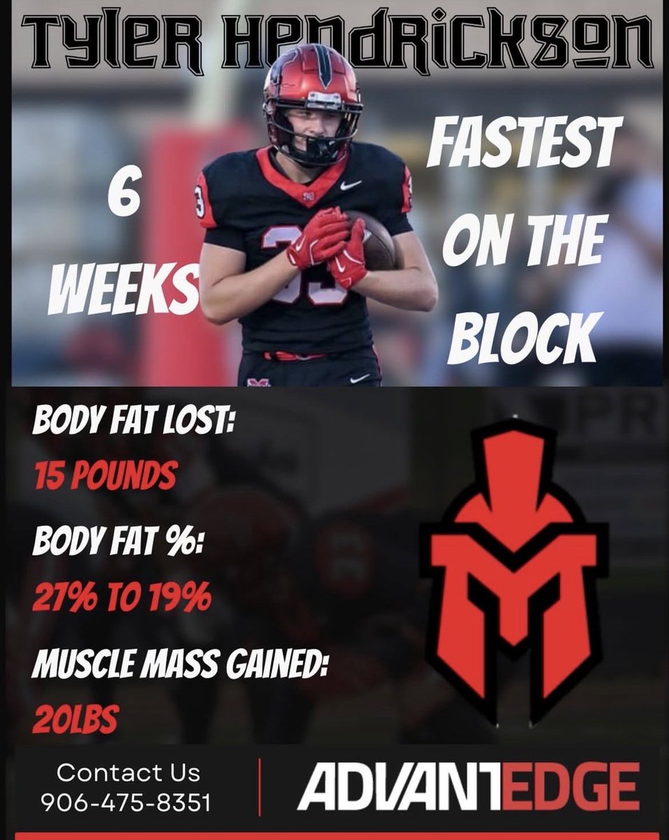 Tylerhendri1's tweet photo. Still putting in the work this offseason.
Training at Advantage Sports Training — dialing in my diet and developing speed, strength, and explosiveness for next season.
2027 LB/DE/TE| 6’2” 220lbs 
#ClassOf2027 #OffseasonWork #Recruiting #TrustTheProcess https://t.co/CZfC1RZt5C