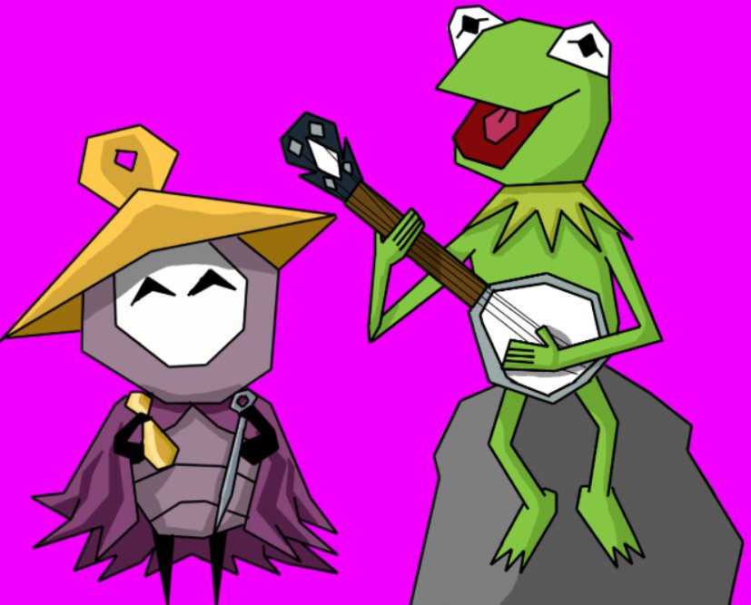Drew a Sherma and then figured he could use a friend so I drew a Kermit