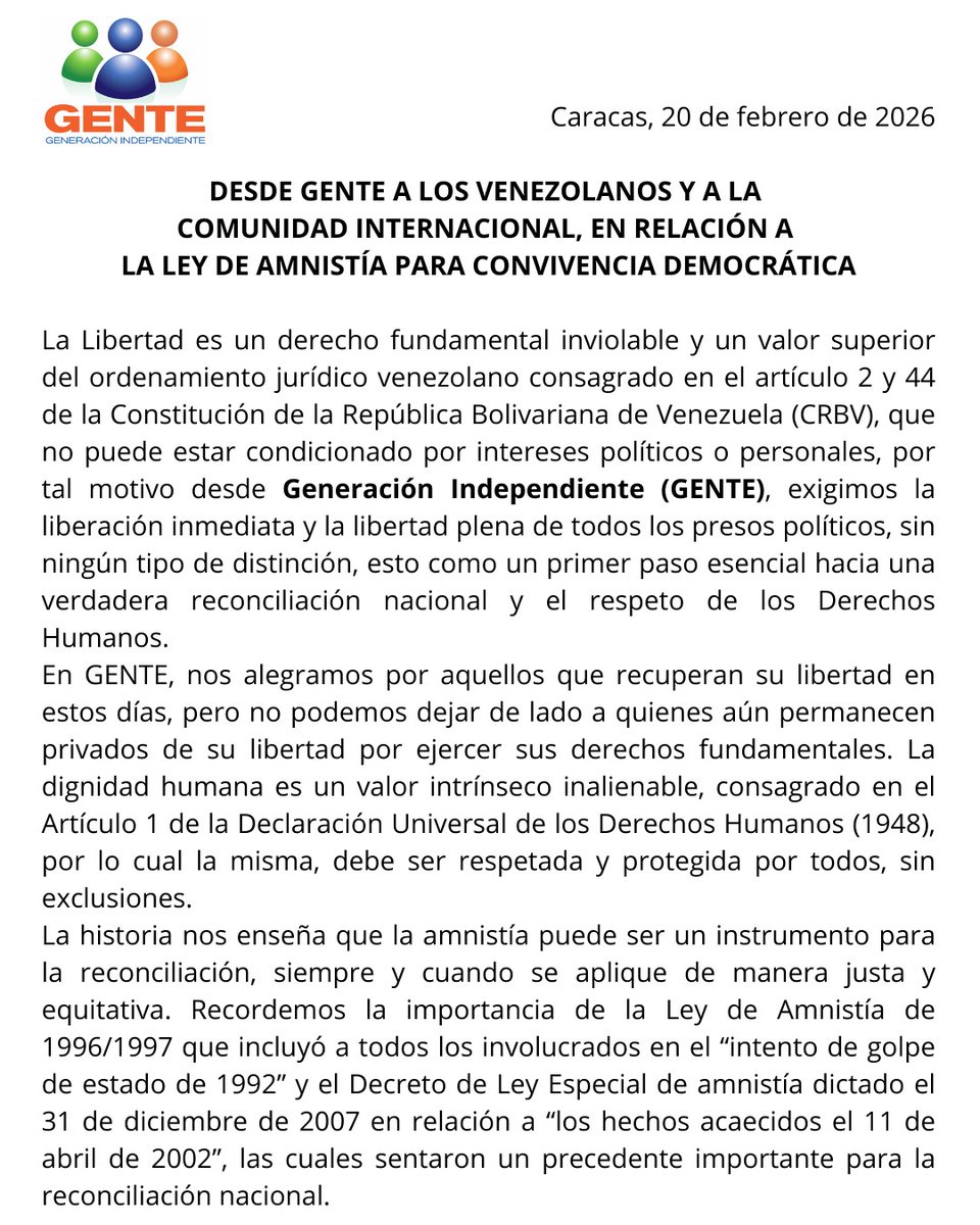 GenteconMariaC's tweet photo. GENERACIÓN INDEPENDIENTE CON RESPECTO A LA LEY DE AMNISTÍA https://t.co/g1BwgYkQXp