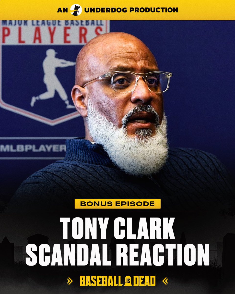 Reacting to the stunning Tony Clark scandal that led to his resignation as MLBPA executive director.

-Tony Clark Reaction
-Kris Bryant Chronic Back Injury
-Pablo López TJ Surgery
-Jazz Eyes 50/50
-Brusdar Graterol
-Family Feud

Watch/Listen: beacons.ai/baseballisdead…