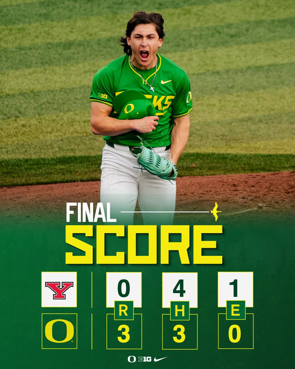 𝐒𝐡𝐮𝐭𝐨𝐮𝐭!

Final from PK Park. Game three tomorrow.

#GoDucks
