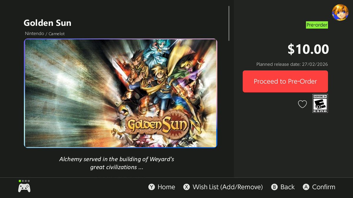 IsaacAdepts's tweet image. Would you fellow adepts want Golden Sun + Golden Sun: The Lost Age to also become standalone releases on the Nintendo eShop (ideally half the price of FR and LG)🌞