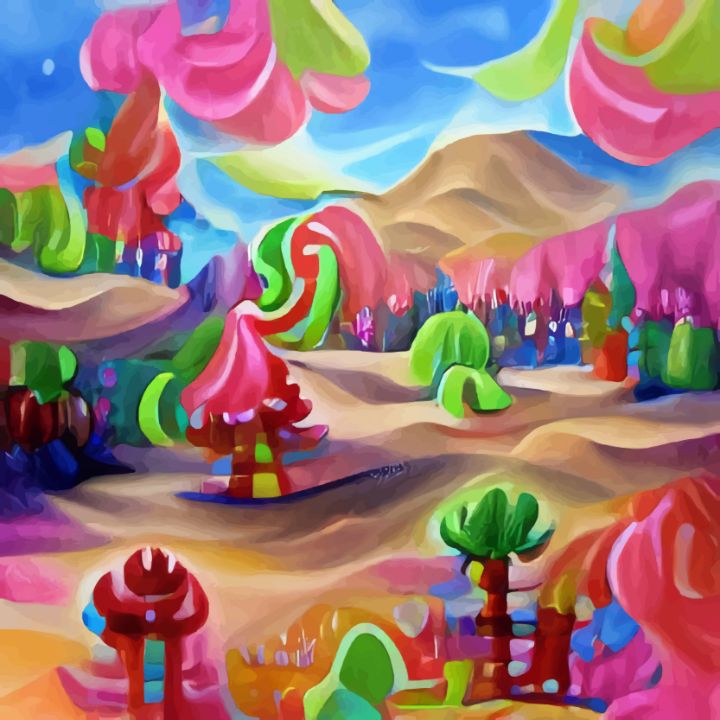 AerodynColor's tweet photo. Art of the Day! "FOREST IN THE DESERT by AeroDyn". Buy at: https://t.co/Yp7p7hlfYu https://t.co/KN3HKWssgT