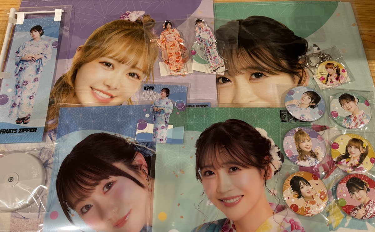 すきくじ FRUITS ZIPPER 浴衣 【求】 松本かれん👼🏻🎀 【譲】 真中