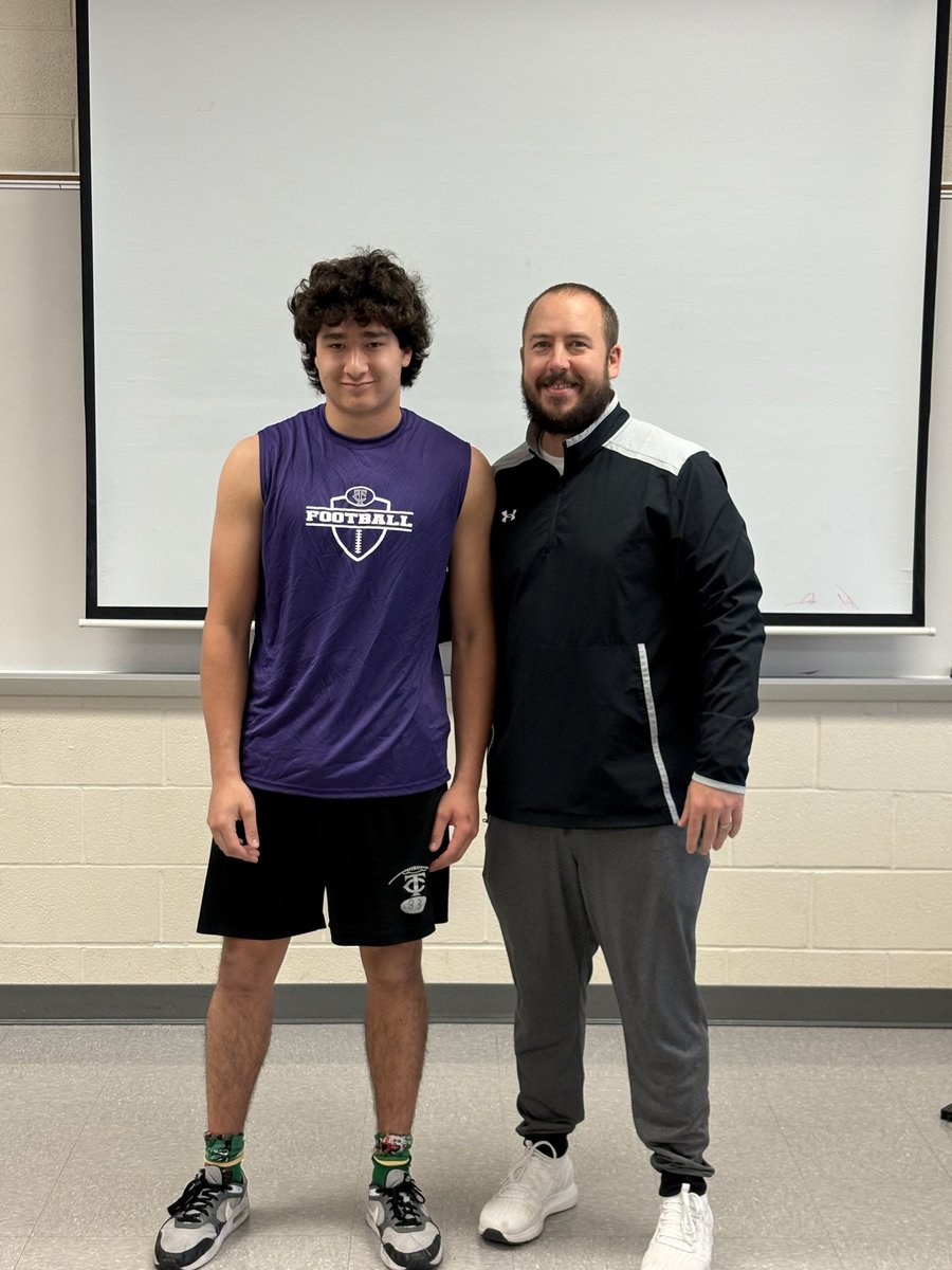 TCHSFootball's tweet image. Hard worker. 
Great kid. 
Great leader. 
OKG!
#TCHS #TCOD
@coachkaehn