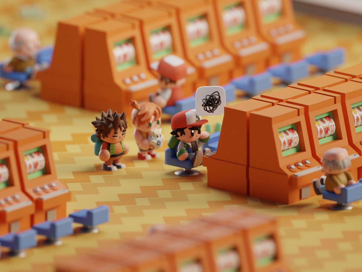 beastochahin's tweet image. I think this is a perfect time to post another scene about my experience as a kid in Pokemon FireRed 😂 
#blender #b3D #pokemon #GBA