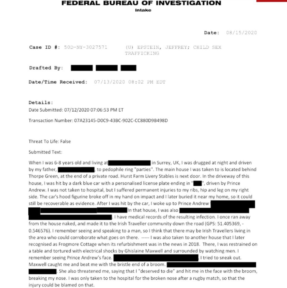 RT_com's tweet photo. 6yo reveals permanent injuries from Prince Andrew as electric-tortured at Ghislaine's pedophile parties — Epstein files https://t.co/xWf7Fwa9Fy