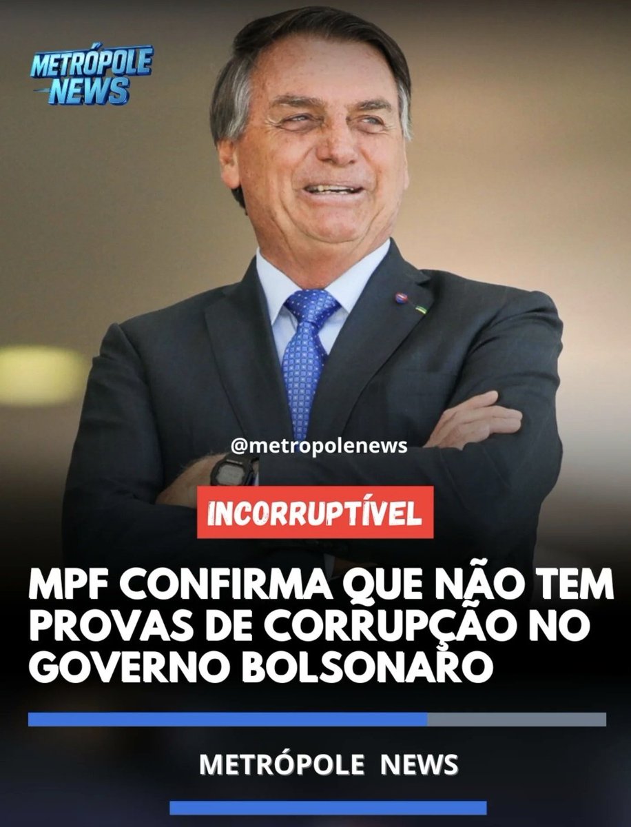 Alô, pessoal da esquerda 👀

👉 O Ministério Público Federal concluiu que NÃO houve corrupção no governo de Jair Bolsonaro e nem genocídio.

Agora ficou claro?
Precisa desenhar? 🤔