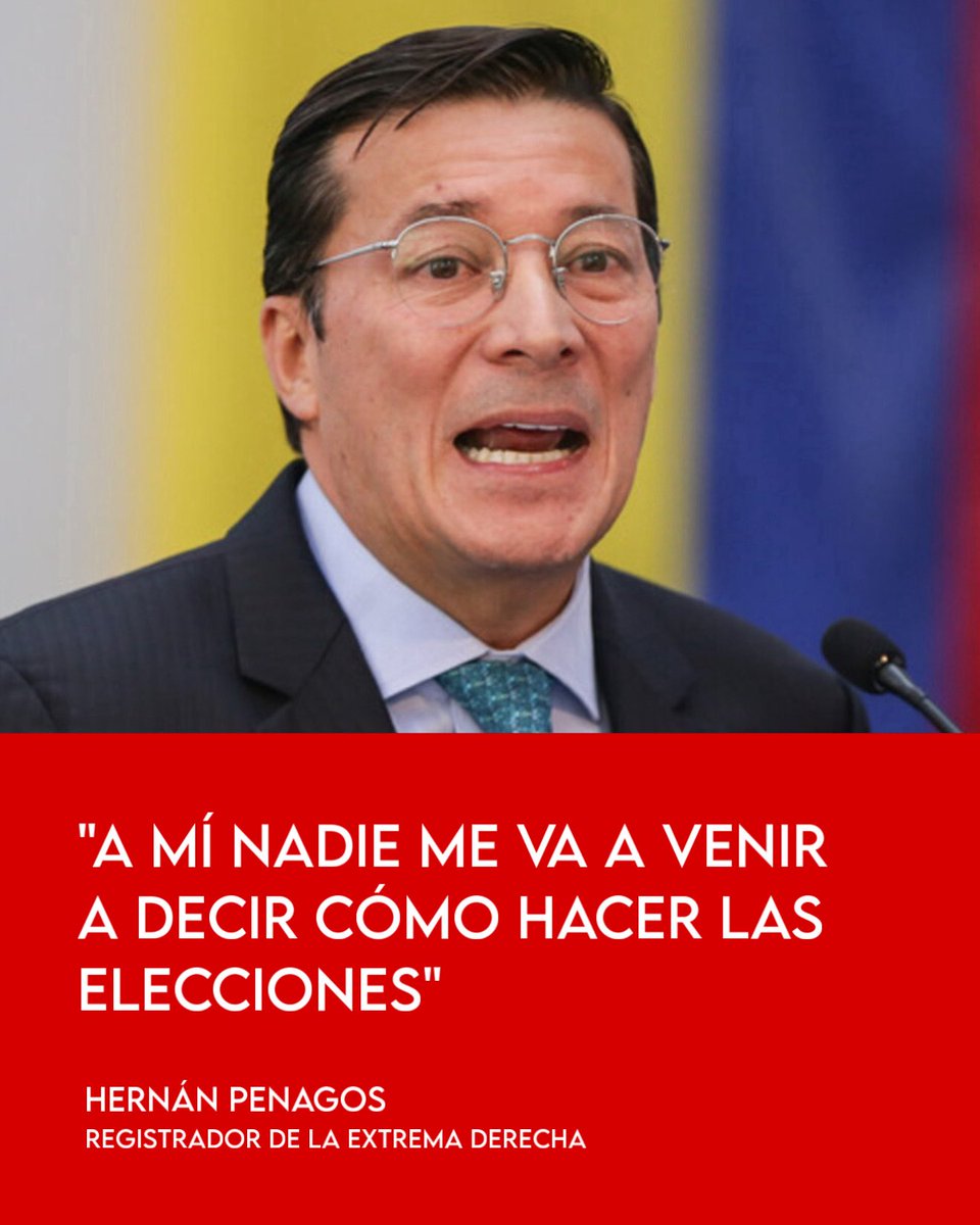 Esta gonorrea malparida, Hernán Penagos🤮🤮 encargado de sumar votos a la mafia, quiere que le dejen fácil la tarea de adulterar los E-14 para que se roben las elecciones más fácil que en el 2018, no nos vamos a dejar robar las elecciones de estos hijueputas!
El Uribismo muere!☠️