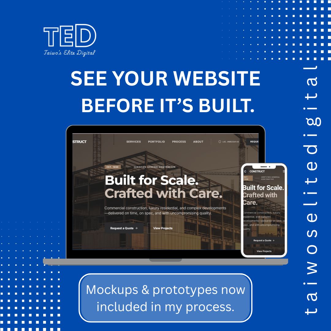 taiwo_adedugba's tweet photo. If you’re planning to launch or redesign your website and you’d like to see what it will look like before committing fully, send me a message or comment “PREVIEW”.
Let’s build with intention.
 Taiwo | Taiwo’s Elite Digital
#ShopifyStoreOwner
#WordPressBusiness
#taiwoselitedigital https://t.co/sdkLCA4ffo