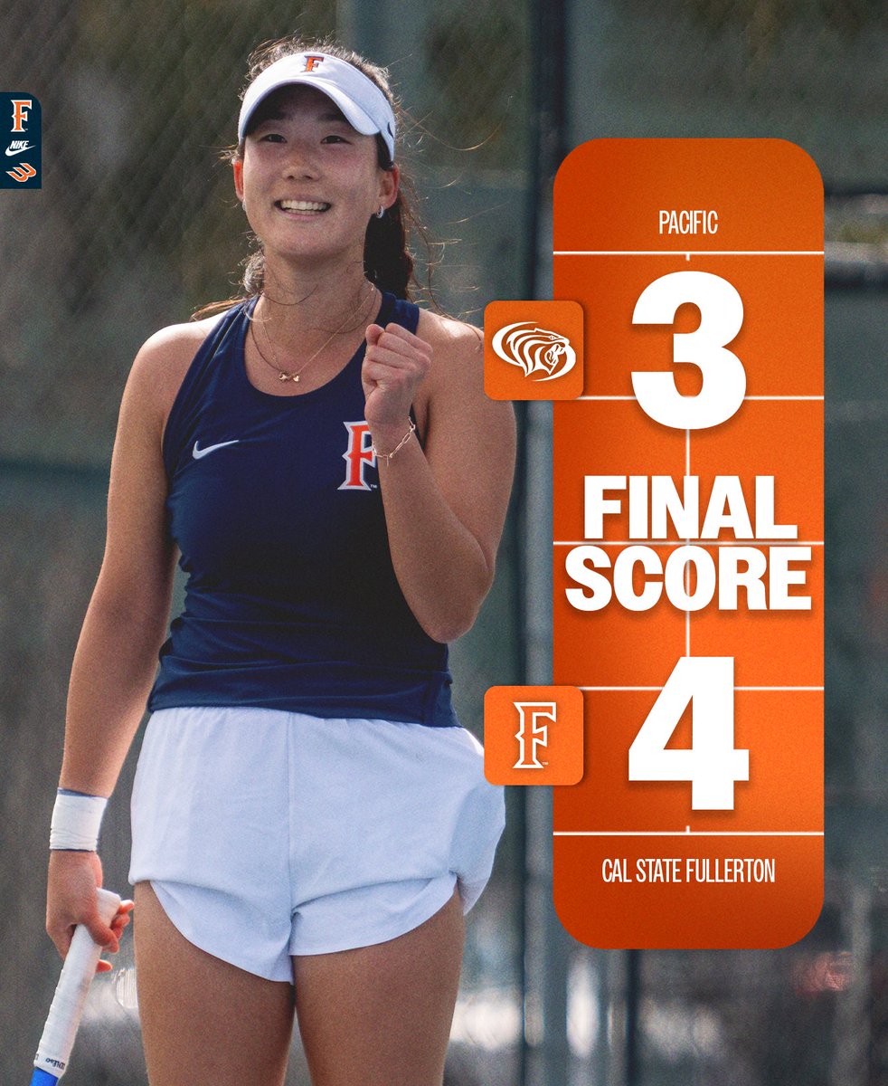 The Titans won 4-3 over Pacific behind Seha Yu clinching the final point for the Titans!

fullertontitans.com/news/2026/2/20…

#TusksUp