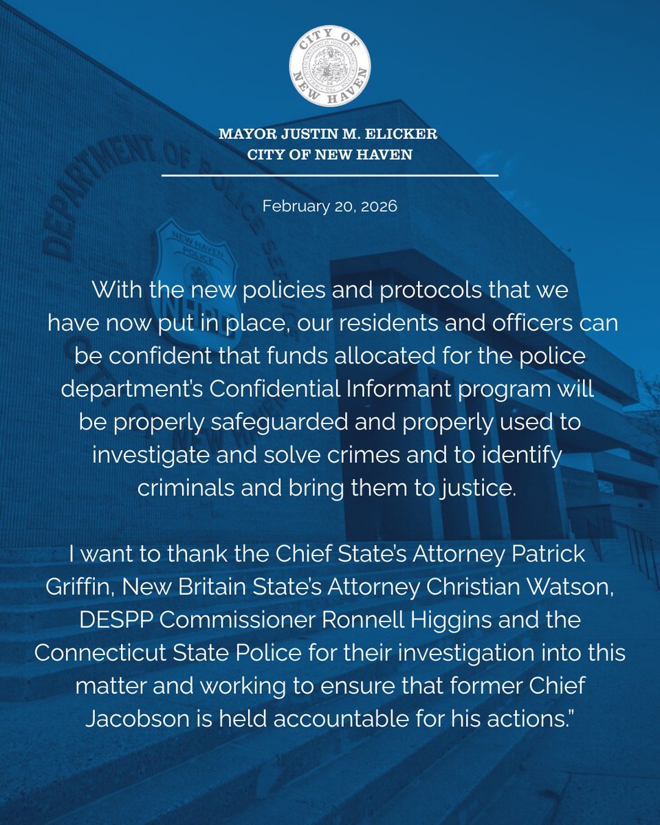 Mayor Justin Elicker tweet media