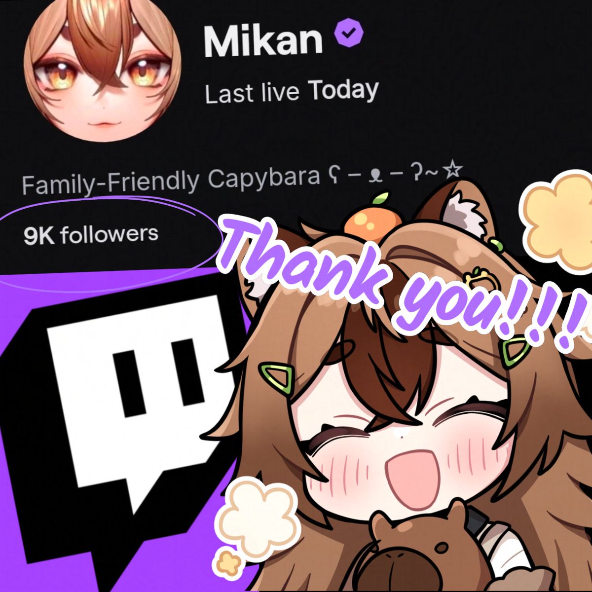 Mikan ♨️🍊 Capybara Vtuber tweet media