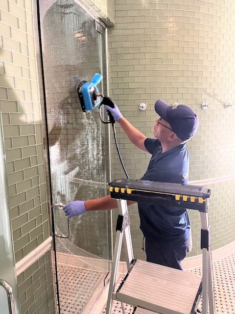 SMWesterly's tweet image. We specialize in making your tile &amp;amp; grout look like new! Our professional deep-cleaning and sanitizing removes tough dirt and stains, eliminates mildew, and provides much needed TLC for the tile &amp;amp; grout in your business' kitchen, bathroom or floors.  #cleaningservice