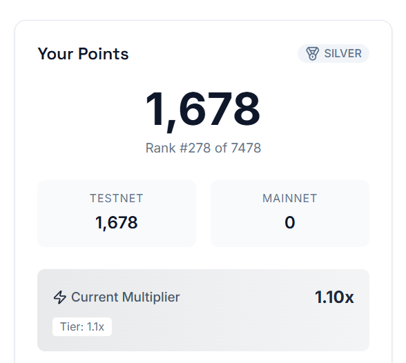 🔔(Update) Các mẹo kiếm điểm từ Testnet dự án Tide Protocol

Phần thưởng: Confirm 

✔️ Đây là các mẹo để anh em kiếm được nhiều điểm:

1. Đăng ký tham gia Testnet: tide.am/r/TIDE-794248E…

Kết nối ví SUI và điều chỉnh ví về mạng "SUI Testnet"

2. Faucet liên