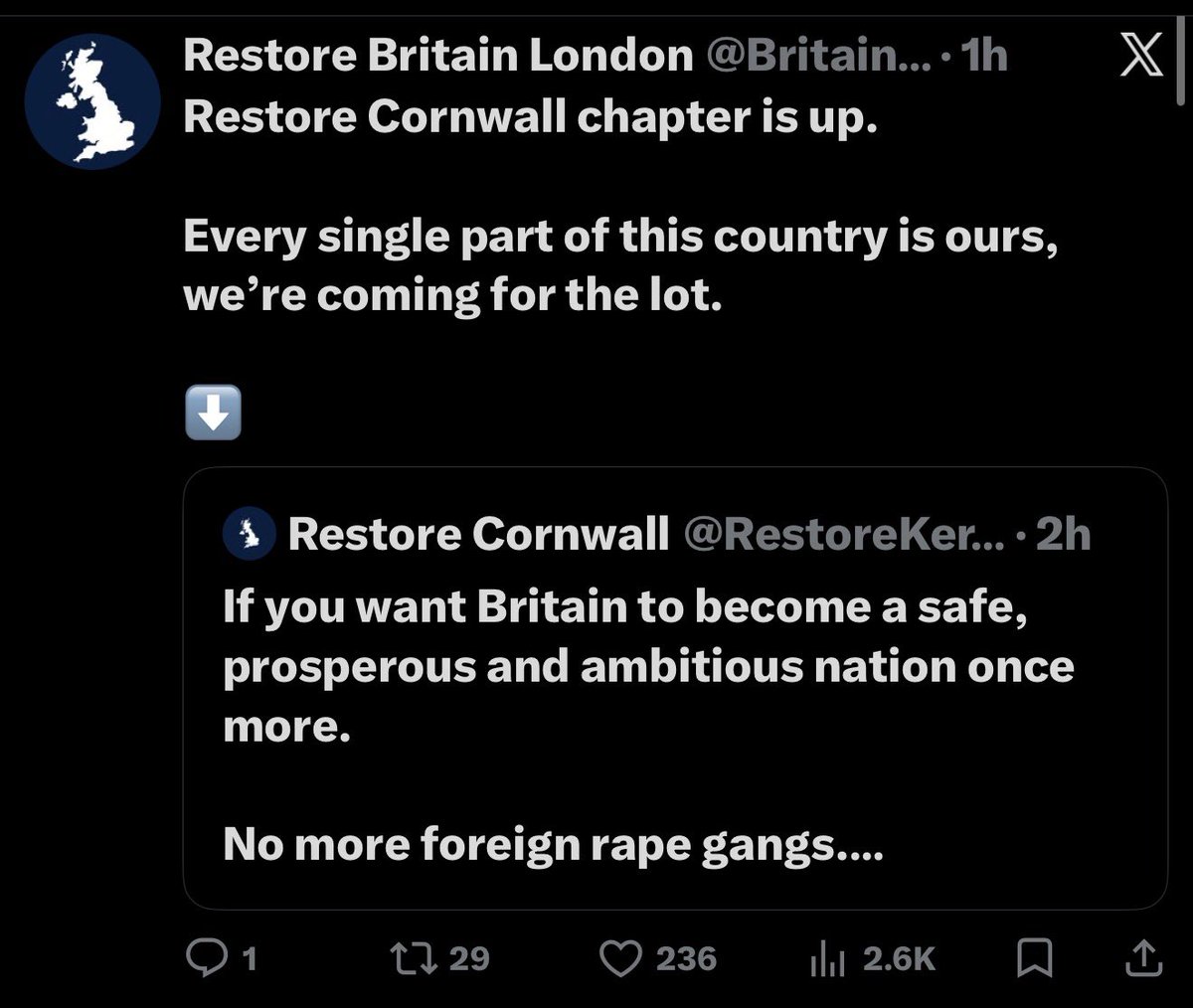 I’m going to say it at 1AM because nobody else is going to. 

Most of these are probably Restore Britain supporters being proactive, but there’s really no control over who is setting these up. 

It would be very easy for bad actors to do so. 

Just a warning. ⚠️