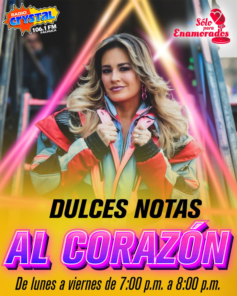 ¡Tu cita con el romance está aquí!

Sintoniza Sólo para Enamorados de Lunes a Viernes de 7:00 p.m. a 8:00 p.m. en Radio Crystal Pachuca 106.1 FM 💘🎶. La música perfecta para los momentos más especiales. 💫

#RadioCrystalPachuca #SóloParaEnamorados #Romance