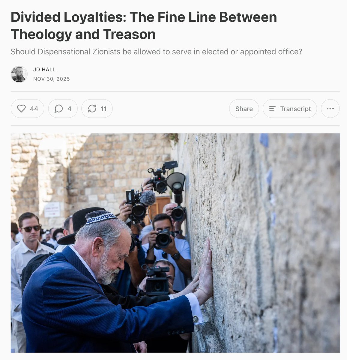 I wrote this article back in November, when Huckabee gave traitor and spy, Jonathan Pollard, a warm welcome at the U.S. embassy. And I appreciate Tucker catching Huckabee in numerous lies about this. 

Huckabee claimed the meeting was just Pollard wanting to 'say thanks' for