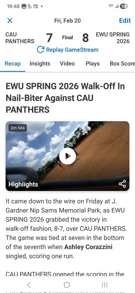 purepowerpitch's tweet photo. π₯π₯ @EWUSoftball π₯π₯
10-0 for first time in school history!!!
So proud of these girls and their commitment to #PlayingForOne! They have the best never quit, never die mindset ever!!!
@EWU_Athletics @MillennialPrez1 @HBCUSoftball @MyBCSN1 @coachlaurendani @SoftballDown https://t.co/llibftdUwh