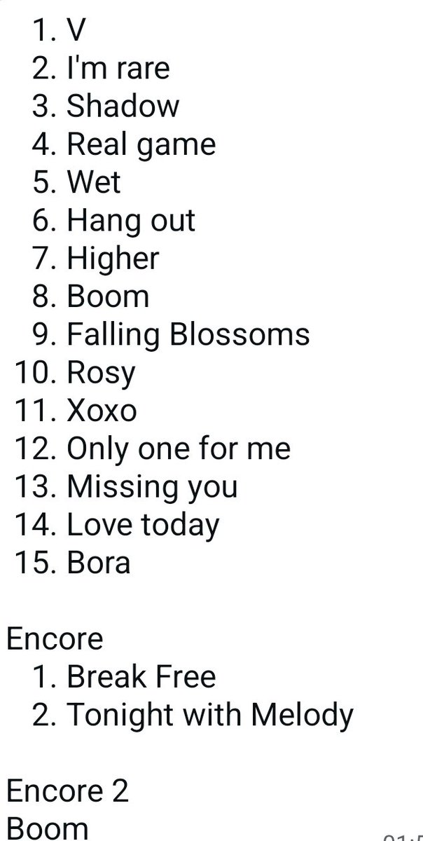 binniepieces's tweet photo. @DokiDokiKyeomie He did amazing!!! 🫶
My brain was/is mush but a lovely melody i met at the show sent me this and i think its correct! https://t.co/rDIzHLSZns