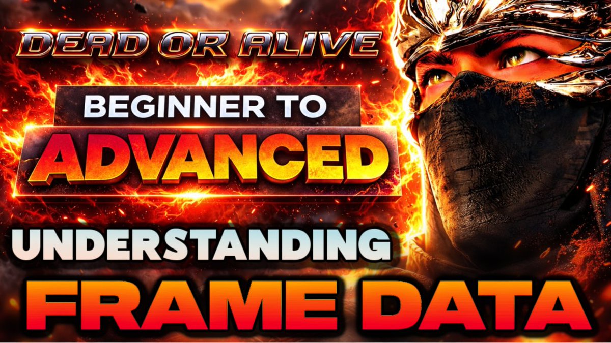 Hello #DeadOrAlive peeps and those interested in getting into the game

I have a cool tutorial here explaining how frame data in the game functions and how you can use it to your advantage when you're playing the game! Part 2 soon!

Retweets appreciated!

youtu.be/HTbray1UB0U?si…