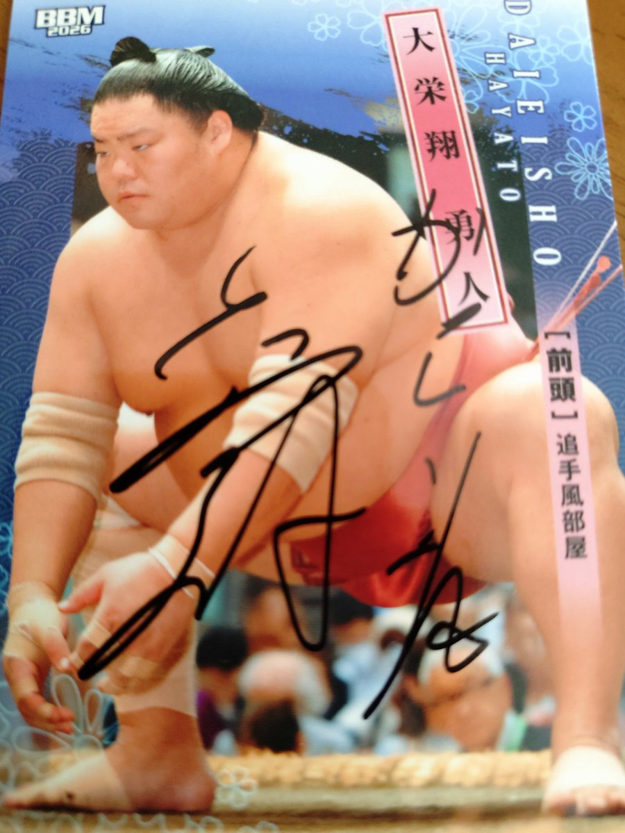 改めて、先週のDHKの戦利品！ #大栄翔全力応援 #大栄翔 関 #追手風部屋