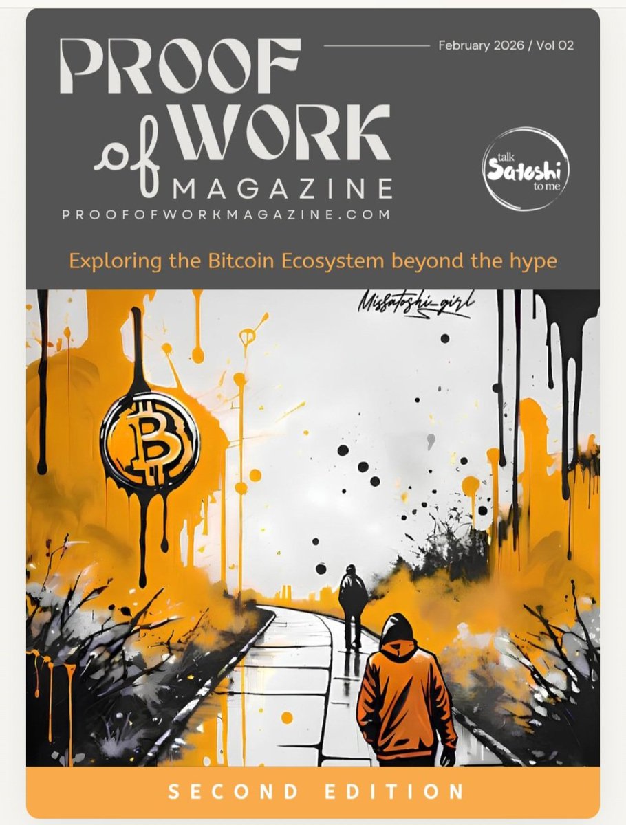 ProofofWorkMag's tweet image. The second edition is live! Featuring @annieevincent @thebtcpretties @atotheb1980 Jan @HopeWithBTC Aza Bo @EthelCPhiri Cristina @Missatoshi_girl 
Before you head on over to read, tag a friend and read together!

#proofofwork #bitcoineducation