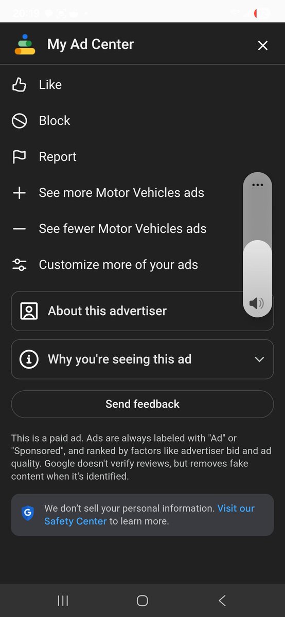 StormingMusic's tweet photo. @Google @CBP . I take it this is motor vehicle ad now https://t.co/C4X3fQvZSD