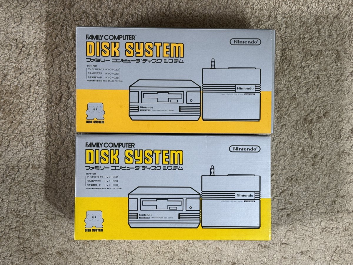 初代ディスクとそれ以降ディスクの違いですね✨ 箱が横開きと縦開き