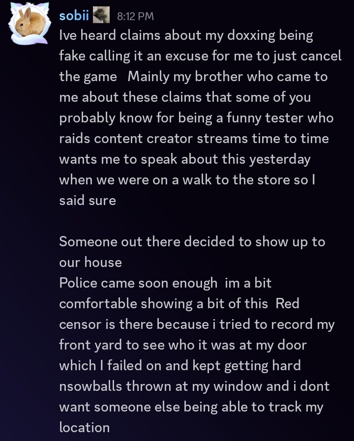 GenesisXOMNews1's tweet image. Sobii Has Just Recently Came Out With Confirmation After Some Users Were Calling His Doxxing Fake, Also Calling It An Excuse To Cancel The Game/Outcome Memories. Sobii Has Also Came Out With An Update After The Doxxing Incident. PLEASE READ.