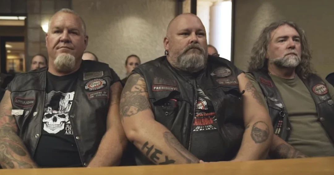 The members of Bikers against Child Abuse escort kids to court when they face their abusers in order help them feel safe and supported.