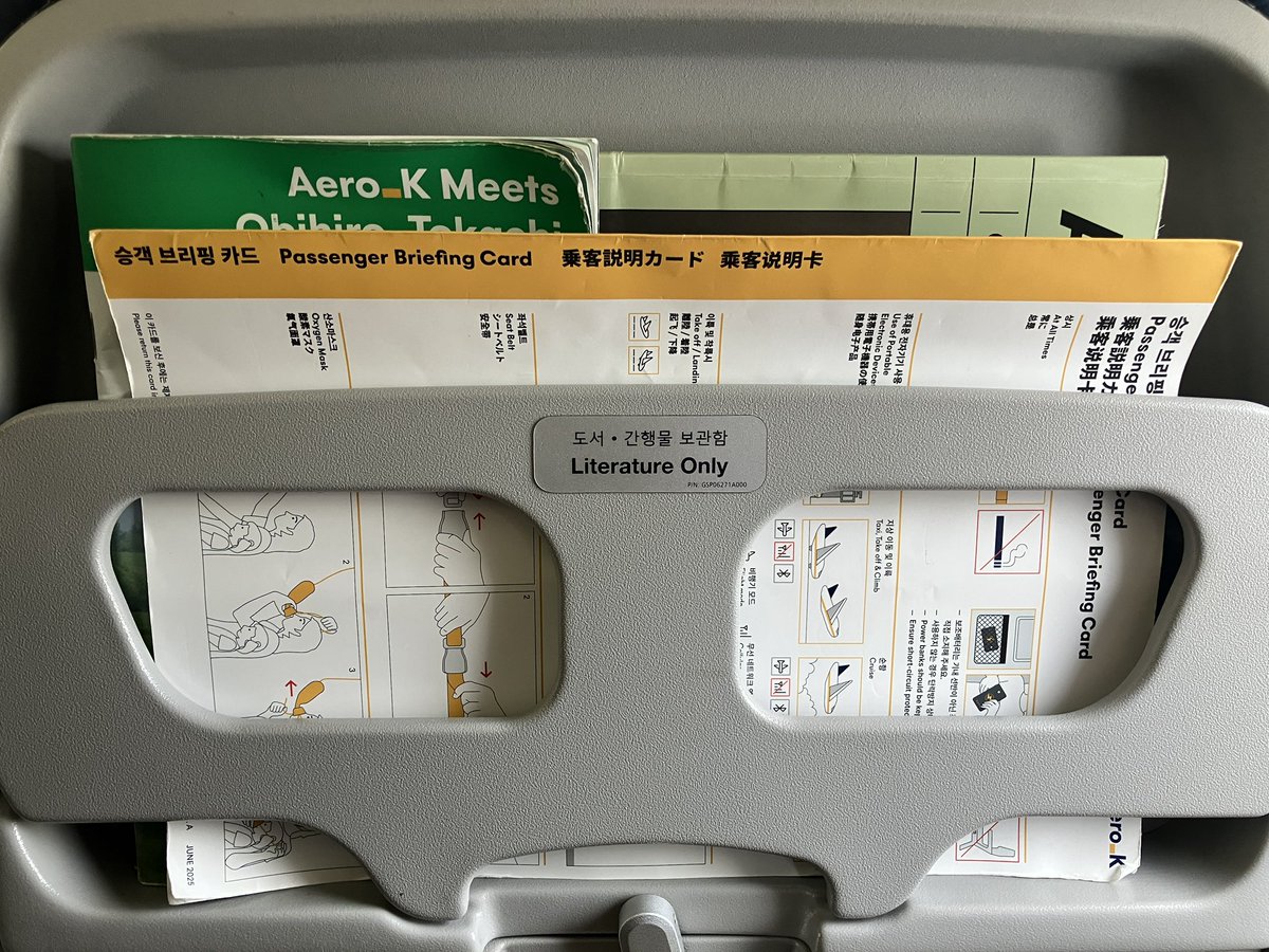 これの意味わかったよ 陽気なK-POP流れてないと窓閉め着陸怖すぎる