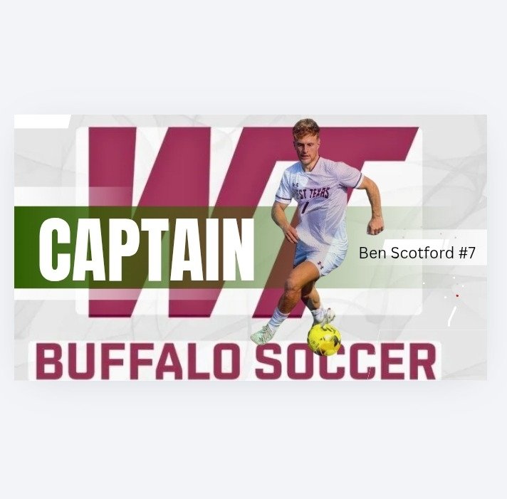Oh Captain, our Captain.  Ben Scotford is leading the Buffs this Spring."  Up the Buffs! #bufffútbol #wearewesttexas #WESTisBest
