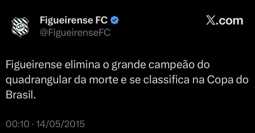Sou fã das voltas que o mundo dá. 

A conta ela pode até demorar mas ela chega e pelo visto chegou de uma vez só pro nosso rival. 

- 6 anos na Série C. 
- Brigando pra não cair pra Série D.
- 8 anos sem um mísero título estadual.
- se contenta com recopinha e copa sc 
-