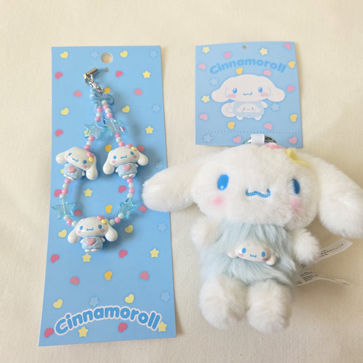 お目当てのシナモンのストラップ👍🏻🩷もう1つ欲しいな〜🩵マスコット