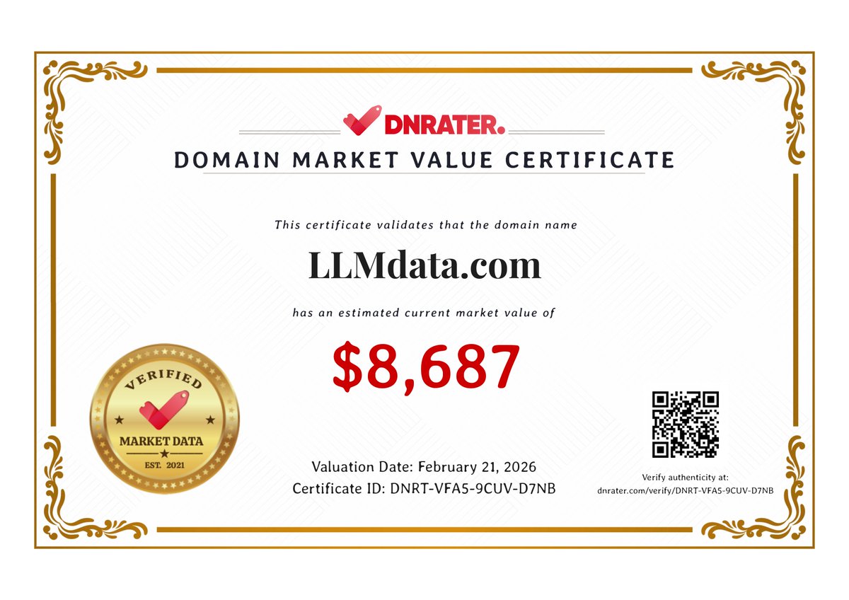 🚨 BIG UPDATE: DNRater just got more powerful.

- We just increased coins by 150% , same pricing 🔥

- You can now generate verified Market Value Certificates for your domain names 🛡️

More value. More trust. Same cost 💎

#dnrater #domains