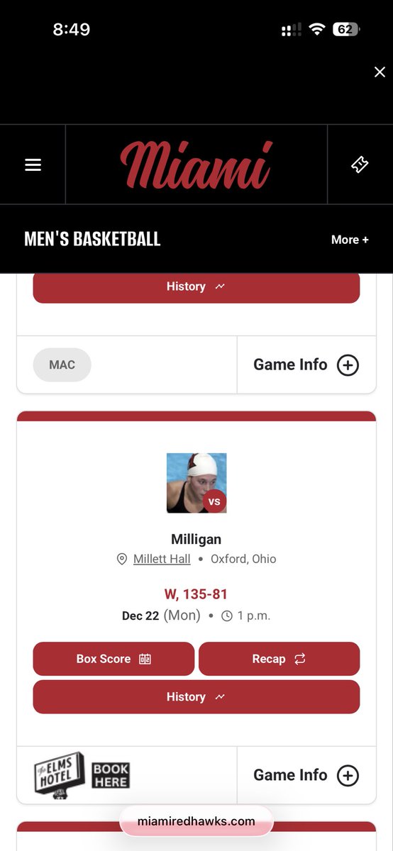 Miami of Ohio has had a TOUGH schedule in basketball