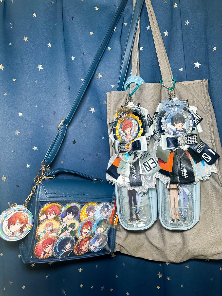 痛バ改善終わった〜！！うちわ入る大きさのトートバッグとショルダーで