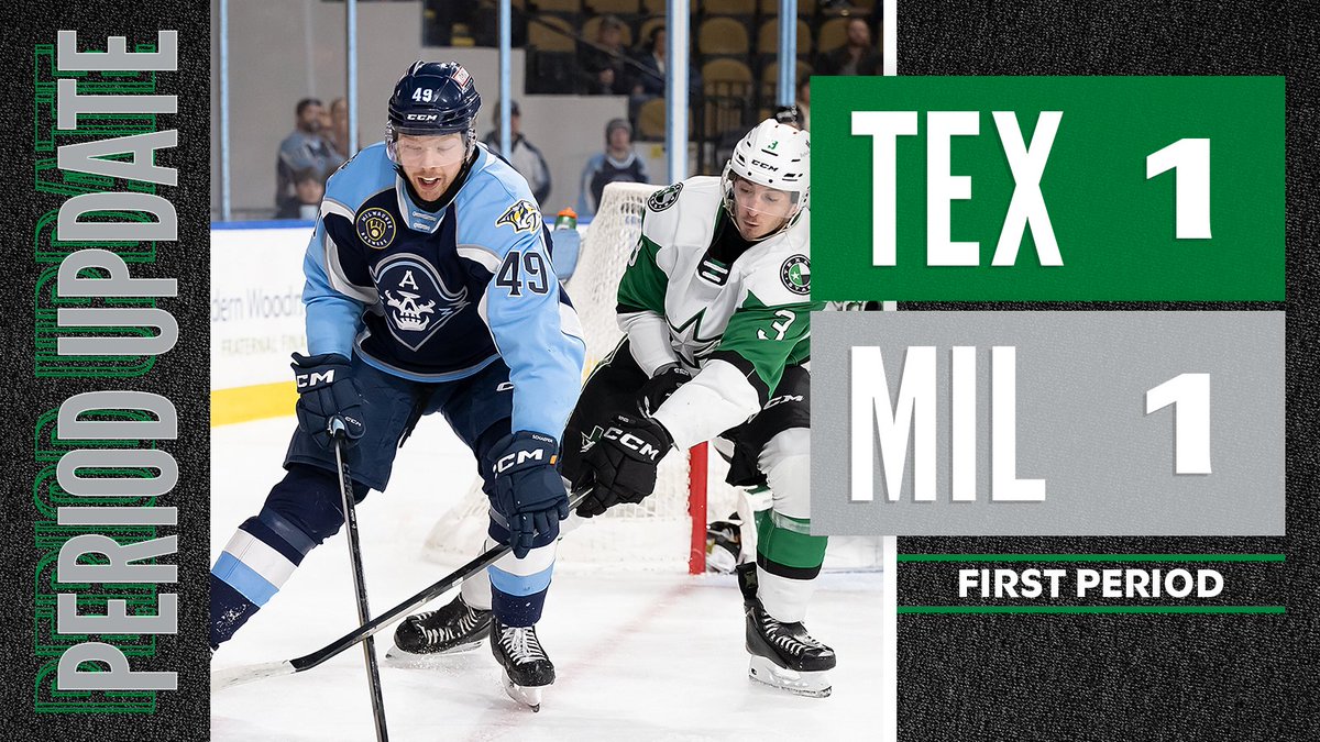 TexasStars's tweet photo. Tied at one after one! #TEXvsMIL https://t.co/xEowzTfGs3