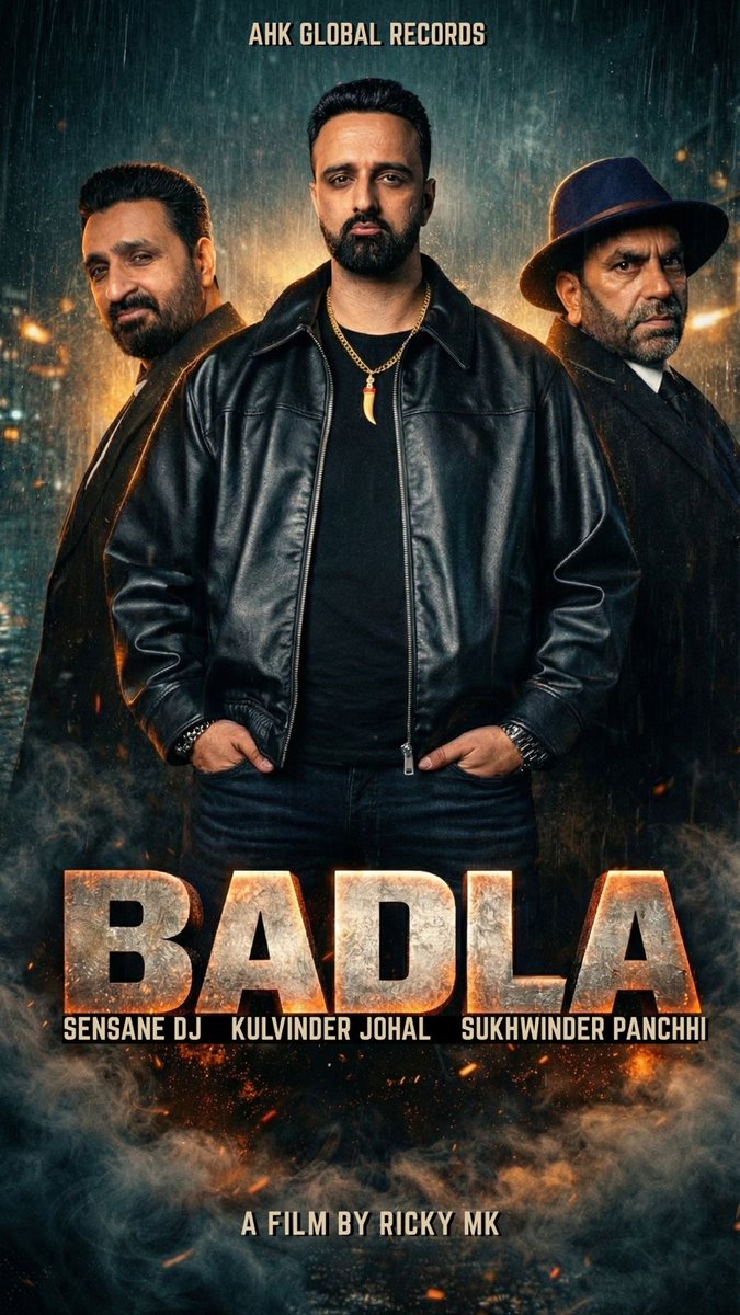Badla" is an upcoming Punjabi song produced by Sensane DJ, featuring singers Kulvinder Johal and Sukhwinder Panchhi.  Described as "A Jeona Morh Story," the song's promotional material uses the tagline "Blood. Sweat. Badla".

<a href="/SatThiara/">Sat Thiara - SENSANE DJ</a> <a href="/kulvinderjohal/">Kulvinder Johal</a> 

#UKBhangra #OutSoon