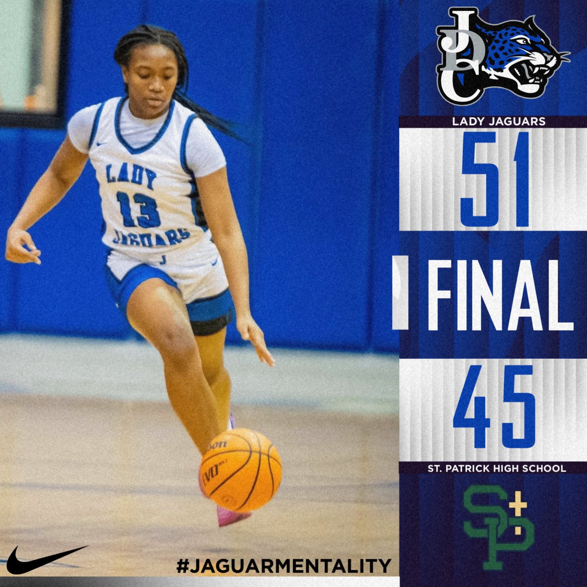 JDCHS_JAGS's tweet photo. ๐FINAL FROM THE JUNGLE๐
LADY JAGUARS ARE HEADED TO ELITE 8!!
NEXT GAME: 2.26.26 vs. Pisgah High School in the 3rd Round of the 3A Playoffs at Raymond High School at 4:00 p.m. #Jaguarmentality #PlayoffJAGS #RoadtotheBIGHOUSE https://t.co/CaHdfDndlk