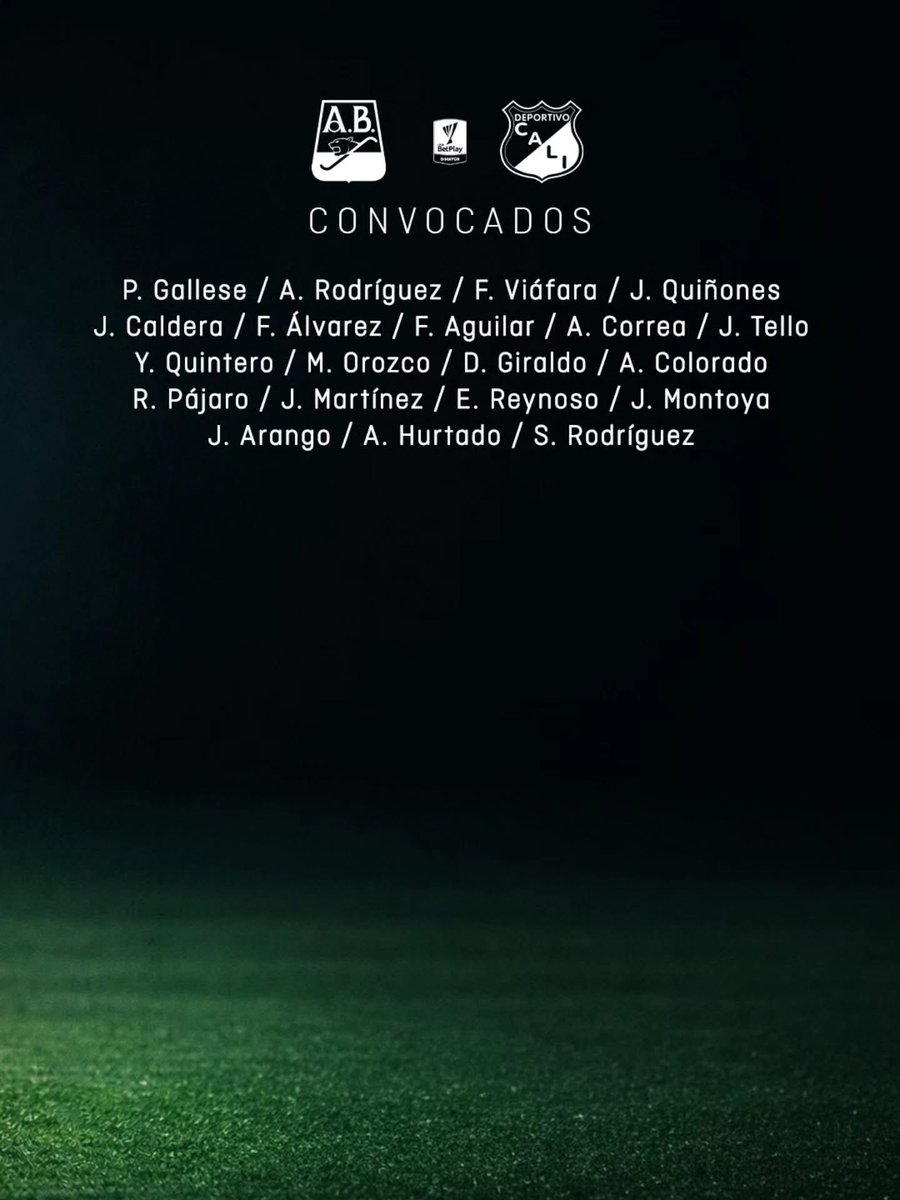 Lista de convocados de <a href="/DeportivoCaliCP/">Deportivo Cali</a> vs <a href="/ABucaramanga/">Atlético Bucaramanga</a> , transmisión  por <a href="/lafm/">La FM</a>

#quiqueson #quiquebarona #elquiquedelagente