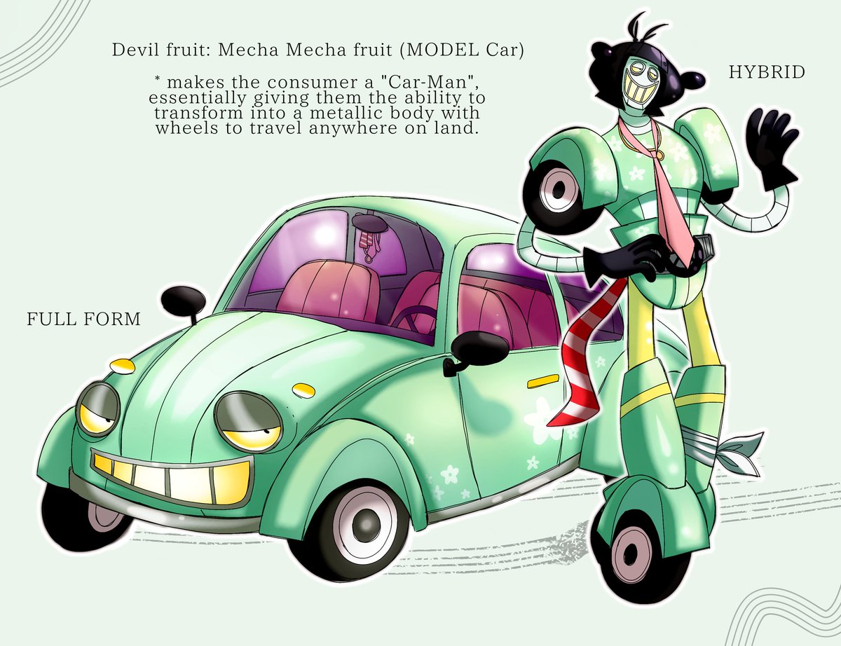 Ace Radler: Mecha-Maniac of the Sea.
#ONEPIECE #onepieceoc #originalcharacter #oc