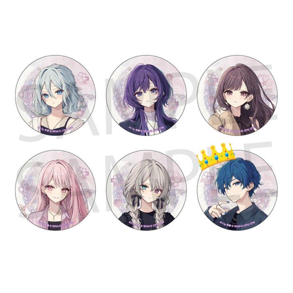 プロセカ 交換 仮約束 グリッター缶バッジ グリ缶 ZOZOコラボ ニーゴ