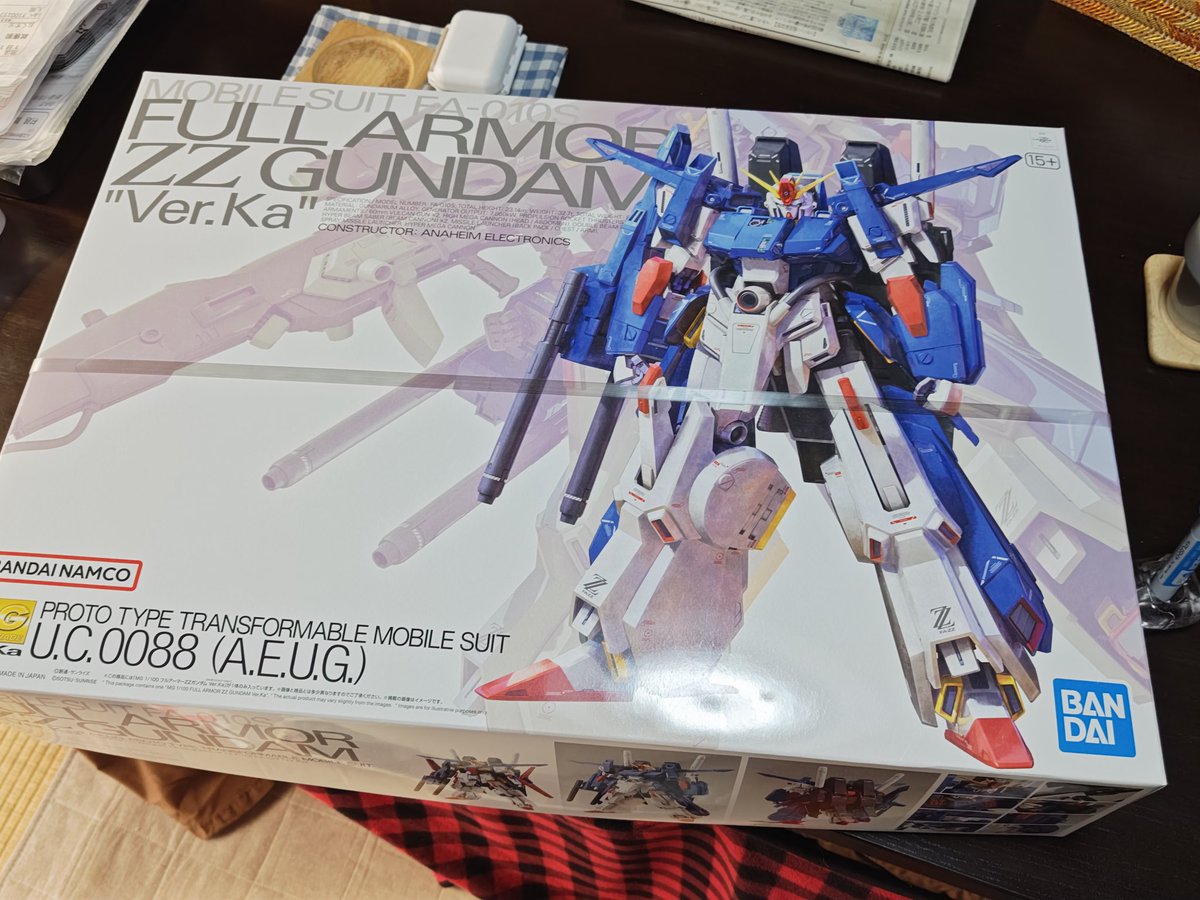 ってな訳で、「MG 1/100 フルアーマーZZガンダム Ver.Ka」と、「MGSD