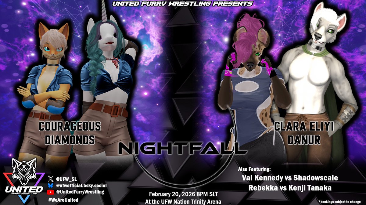 United Furry Wrestling tweet media