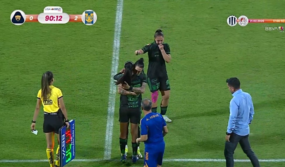 En otras noticias:

REGRESÓ ALISON GONZÁLEZ CON TIGRES FEMENIL!!!

No jugaba desde el Clausura 2025 ante León (J4). Superó la rotura de ligamentos cruzados. 

Enhorabuena para "Aligol" !!!