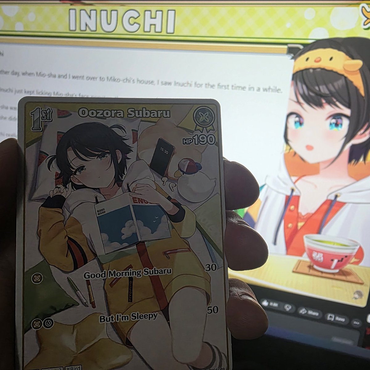 I was opening the new Curious Universe set while watching shuba