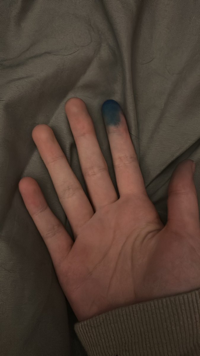 Lowkey forgot i was becoming blue irl