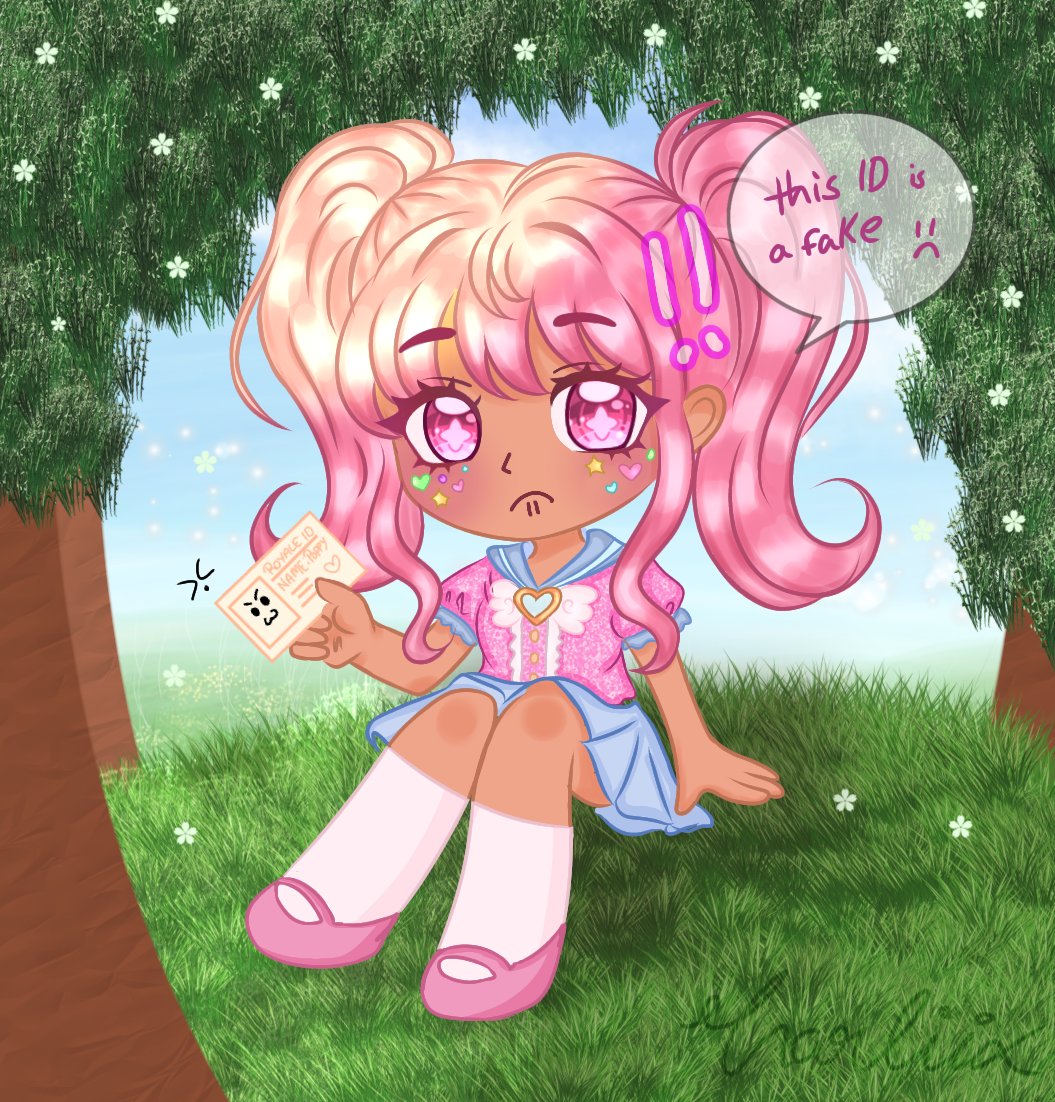 Chibi Poppy finding out this ID in the forest is fake 😞

Had so much fun with this I think chibis are about to be my new drawing addiction 

#royalehigh #royalehighart